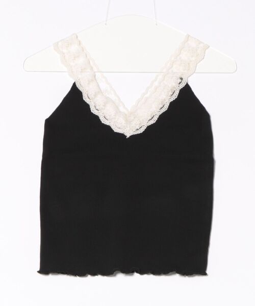 STYLEBLOCK（スタイルブロック）の「レースVネックキャミソール（キャミソール・レディース・ホワイト/ブラック/ベージュ系その他/グレー・FREE）」の8枚目の写真