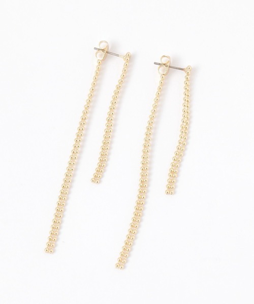 LAKOLE（ラコレ）の「ボールチェーンロングピアス / 329116（ピアス（両耳用）・レディース・その他1/その他2・FREE）」の2枚目の写真