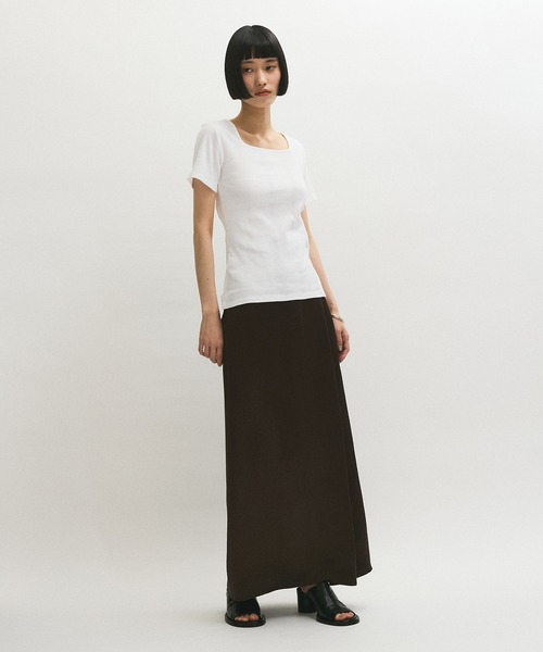 MILLER（ミラー）の「【Miller for ADAM ET ROPE'】別注 スクエアTee（Tシャツ/カットソー・レディース・ホワイト/グリーン系その他/ブラック・FREE）」の8枚目の写真