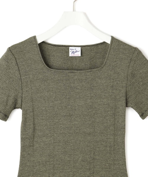 MILLER（ミラー）の「【Miller for ADAM ET ROPE'】別注 スクエアTee（Tシャツ/カットソー・レディース・ホワイト/グリーン系その他/ブラック・FREE）」の22枚目の写真