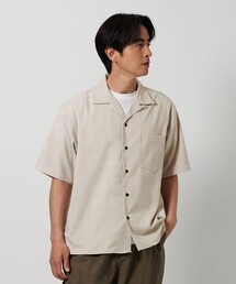 BEAUTY&YOUTH UNITED ARROWS | FLAX ライク オープンカラー フォルム シャツ ‐横ストレッチ・吸水速乾‐(シャツ/ブラウス)