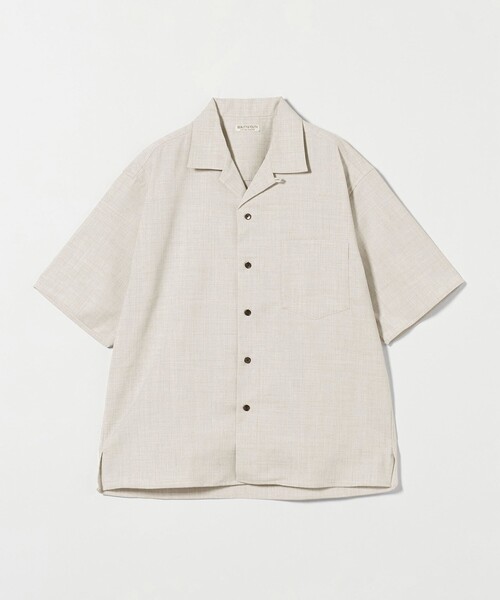 BEAUTY&YOUTH UNITED ARROWS(ビューティーアンドユースユナイテッドアローズ)の「FLAX ライク オープンカラー フォルム シャツ ‐横ストレッチ・吸水速乾‐(シャツ/ブラウス・メンズ・オフホワイト/ロイヤルブルー/ブラック・S/M/XL/L)」の20枚目の写真