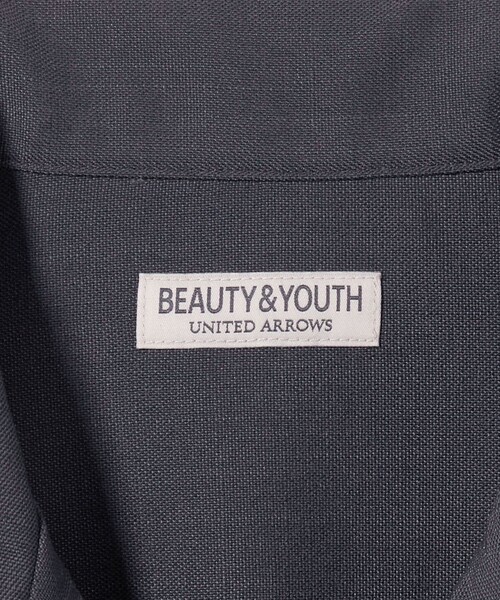 BEAUTY&YOUTH UNITED ARROWS(ビューティーアンドユースユナイテッドアローズ)の「FLAX ライク オープンカラー フォルム シャツ ‐横ストレッチ・吸水速乾‐(シャツ/ブラウス・メンズ・オフホワイト/ロイヤルブルー/ブラック・S/M/XL/L)」の12枚目の写真