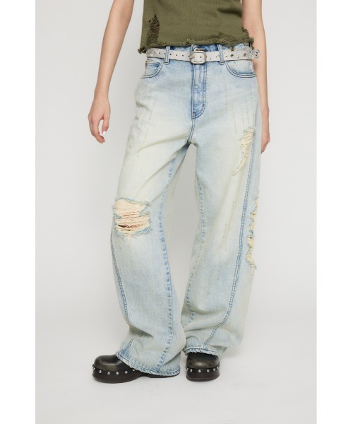 新品未使用LAGUA GEM DENIM PANTS 22 デニムパンツ セール】NAIL MARK LOOSEY デニム（デニムパンツ）｜LAGUA GEM