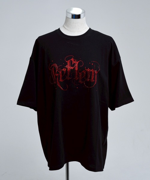 『REFLEM/レフレム』ロゴラインストーンTシャツ REFLEM tシャツ 「REFLEM/レフレム」ロゴラインストーンTシャツ