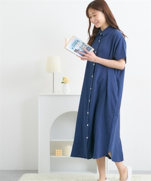 定価25300円 美品 Wacoal マタニティ ウェア 巻き ワンピース ワコール Wacoalマタニティ ワンピースタイプ 綿天竺無地 全開