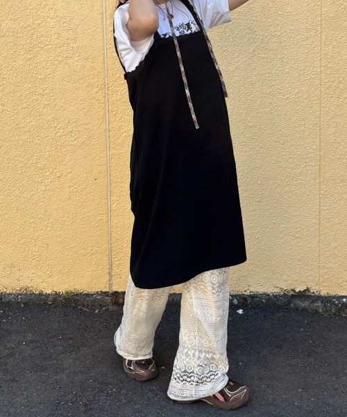 INTER FACTORY（インターファクトリー）の「しいな - レースコットンワンピース made in INTER FACTORY（ワンピース・レディース・ホワイト/ブラック・FREE）」の10枚目の写真