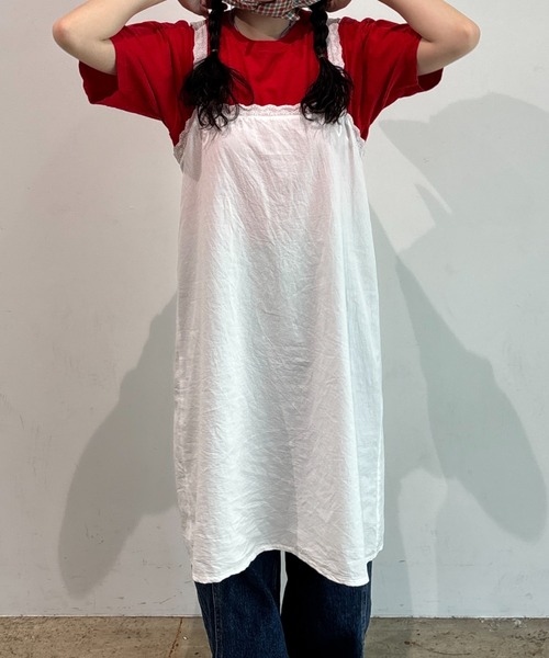 INTER FACTORY（インターファクトリー）の「しいな - レースコットンワンピース made in INTER FACTORY（ワンピース・レディース・ホワイト/ブラック・FREE）」の7枚目の写真