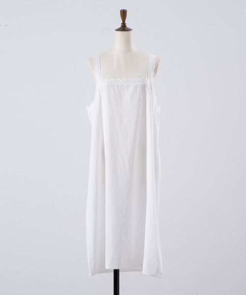 INTER FACTORY（インターファクトリー）の「しいな - レースコットンワンピース made in INTER FACTORY（ワンピース・レディース・ホワイト/ブラック・FREE）」の15枚目の写真