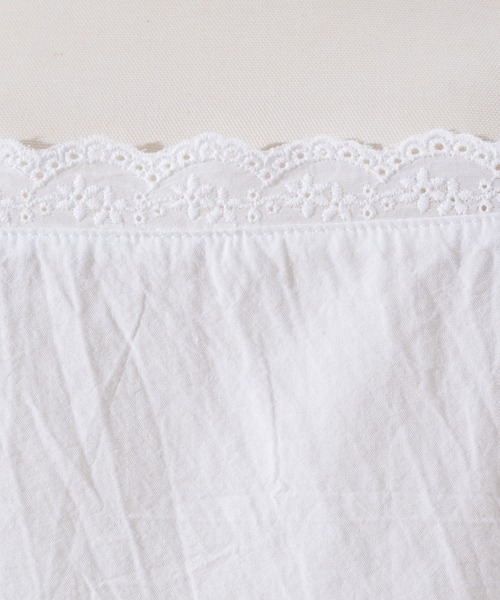 INTER FACTORY（インターファクトリー）の「しいな - レースコットンワンピース made in INTER FACTORY（ワンピース・レディース・ホワイト/ブラック・FREE）」の21枚目の写真