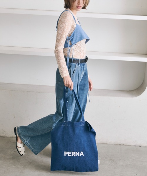 PERNA（ペルナ）の「ぺルナデニムトート（トートバッグ・レディース・ブルー・FREE）」の4枚目の写真