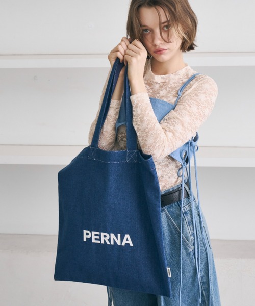 PERNA（ペルナ）の「ぺルナデニムトート（トートバッグ・レディース・ブルー・FREE）」の16枚目の写真