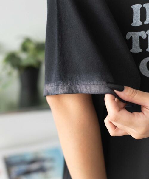WEGO(ウィゴー)の「WEGO/スプレーグラフィックBIGT(Tシャツ/カットソー・レディース・ブラック/ホワイト・FREE)」の6枚目の写真