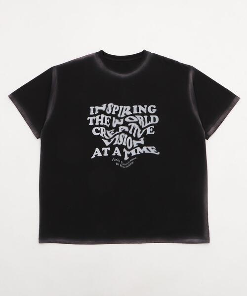WEGO(ウィゴー)の「WEGO/スプレーグラフィックBIGT(Tシャツ/カットソー・レディース・ブラック/ホワイト・FREE)」の15枚目の写真