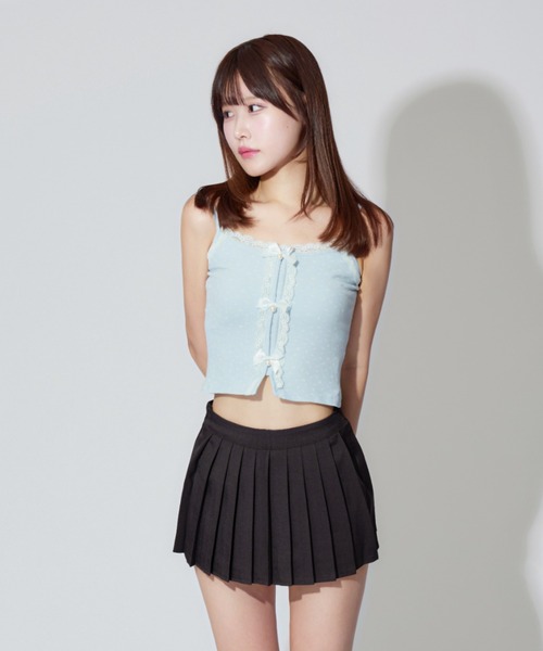 JilLA(ジルア)の「Flower Ribbon Camisole / フラワーリボンキャミソール 小花柄(キャミソール・レディース・アイボリー/ブルー・FREE)」の18枚目の写真