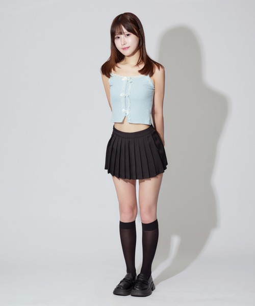 JilLA(ジルア)の「Flower Ribbon Camisole / フラワーリボンキャミソール 小花柄(キャミソール・レディース・アイボリー/ブルー・FREE)」の21枚目の写真