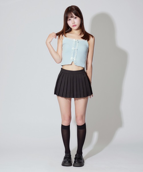 JilLA(ジルア)の「Flower Ribbon Camisole / フラワーリボンキャミソール 小花柄(キャミソール・レディース・アイボリー/ブルー・FREE)」の20枚目の写真