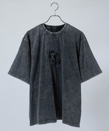 【13】グランジ加工 フロント刺繍 半袖Tシャツ