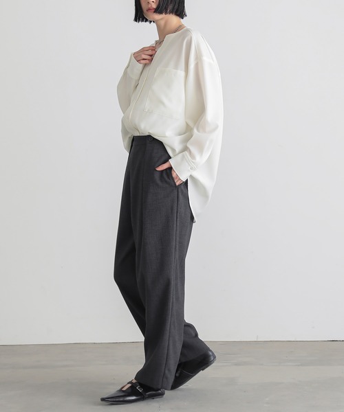 for/c（フォーシー）の「リネンライクシアーシャツ