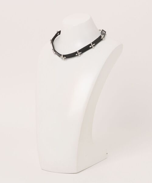 MASHIRO】クロスモチーフベルトチョーカー（MA/EK186）（チョーカー