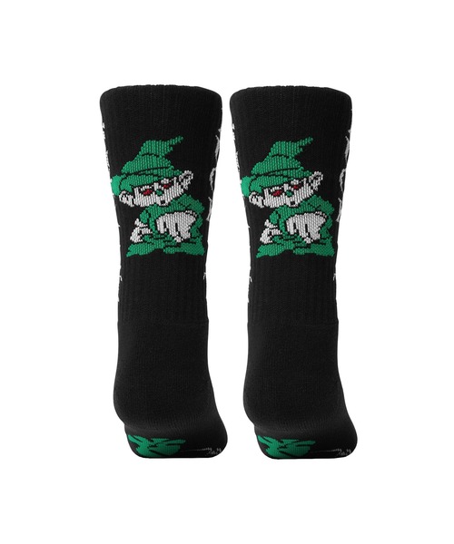 HUF（ハフ）の「TRIP CREW SOCKS（ソックス/靴下・メンズ・ホワイト/ブラック・O/S）」の4枚目の写真