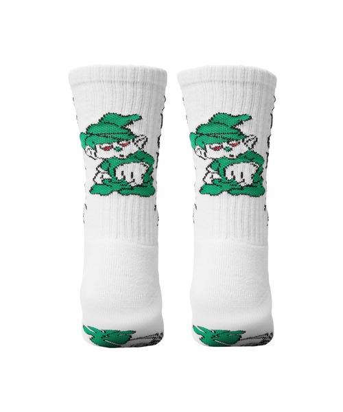 HUF（ハフ）の「TRIP CREW SOCKS（ソックス/靴下・メンズ・ホワイト/ブラック・O/S）」の3枚目の写真