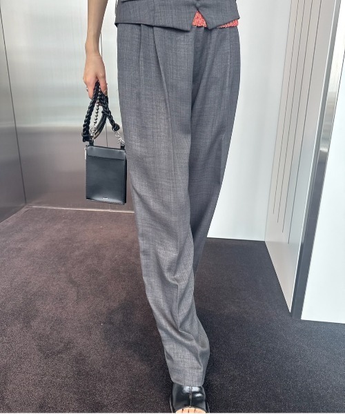 Ameri（アメリ）の「MEDI VESTIER SET PANTS（サロペット/オーバーオール・レディース・ダークグレー/ダークブルー/ピンク・SMALL/MEDIUM）」の8枚目の写真