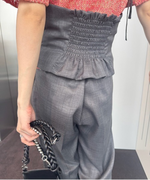 Ameri（アメリ）の「MEDI VESTIER SET PANTS（サロペット/オーバーオール・レディース・ダークグレー/ダークブルー/ピンク・SMALL/MEDIUM）」の7枚目の写真