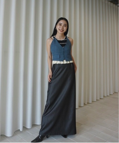 Ameri（アメリ）の「MEDI VESTIER SET PANTS（サロペット/オーバーオール・レディース・ダークグレー/ダークブルー/ピンク・SMALL/MEDIUM）」の16枚目の写真