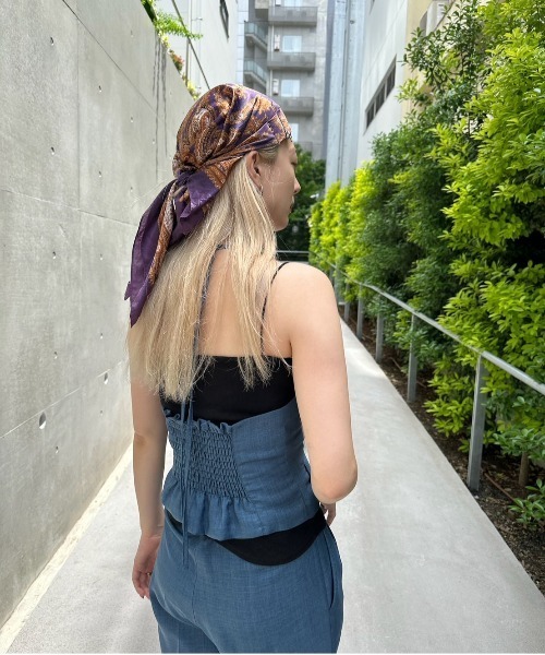 Ameri（アメリ）の「MEDI VESTIER SET PANTS（サロペット/オーバーオール・レディース・ダークグレー/ダークブルー/ピンク・SMALL/MEDIUM）」の14枚目の写真