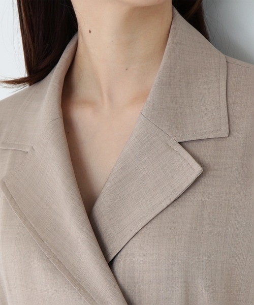 NATURAL BEAUTY BASIC（ナチュラルビューティーベーシック）の「◇ベルテッドトレンチワンピース（ワンピース・レディース・ブラウン/ベージュ・P/S/SMALL/MEDIUM）」の19枚目の写真