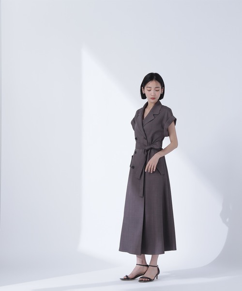 ベルテッドトレンチワンピース✩.*˚ナチュラルビューティーベーシック NATURAL BEAUTY BASIC（ナチュラルビューティーベーシック）の