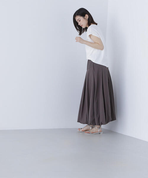 NATURAL BEAUTY BASIC(ナチュラルビューティーベーシック)の「◇フレンチスリーブロゴTシャツ(Tシャツ/カットソー・レディース・ラベンダー/チャコールグレー/オフホワイト・FREE)」の16枚目の写真