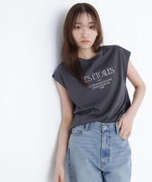 ◇フレンチスリーブロゴTシャツ