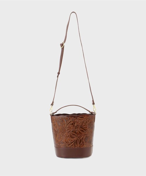 CARVING TRIBES(カービングトライブス)の「Mini Bucketbag(ショルダーバッグ・レディース・ブラック/ブラウン系その他3・FREE)」の10枚目の写真