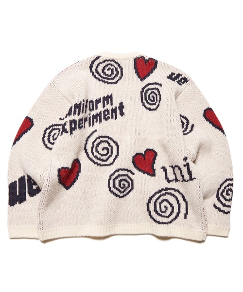 uniform experiment(ユニフォームエクスペリメント)の「LOW-GAUGE INSPIRATION KNIT(ニット/セーター・メンズ・ブラック/オフホワイト・FREE)」の7枚目の写真
