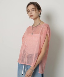 中古・古着通販】CADUNE (カデュネ) レースTOPS ブラック サイズ