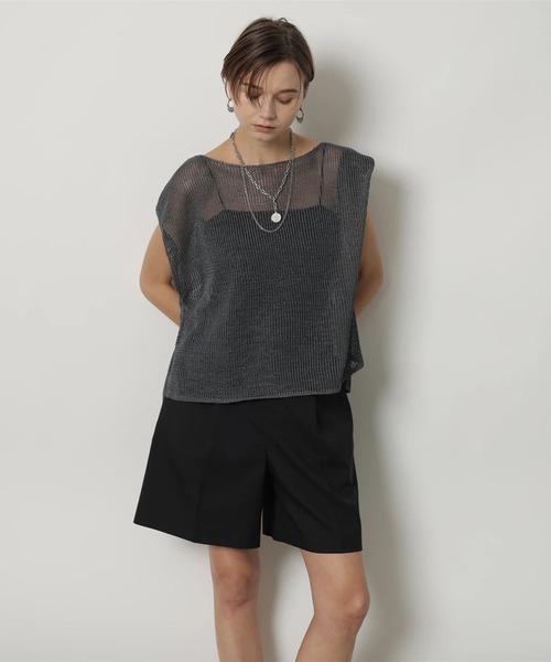 CADUNE LIKE Ａ LINENメッシュニット CADUNE（カデュネ）の「LIKE A LINENメッシュニット（ニット