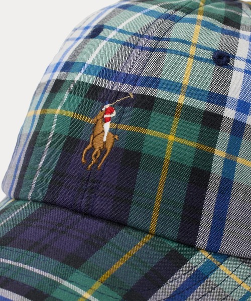 POLO by RALPH LAUREN チェック柄 ベースボールキャップ