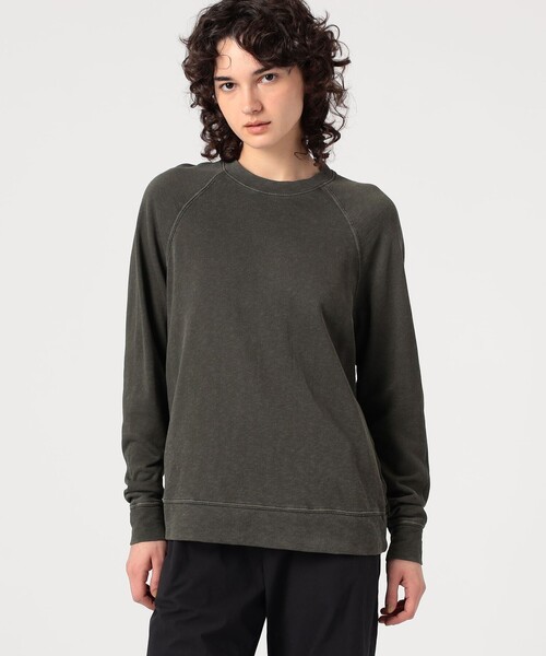 JAMES PERSE(ジェームスパース)の「バックパイルスエット ラグランスリーブプルオーバー WXA3657(スウェット・レディース・ダークグリーン・0)」の3枚目の写真