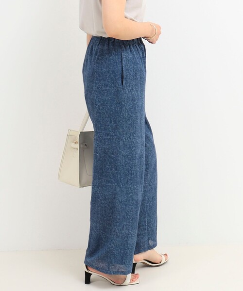 MICO COULIER（ミコクリエ）の「VINTAGE DENIMプリント ギャザーヨークパンツ（その他パンツ・レディース・サックスブルー/インディゴブルー・36/38）」の12枚目の写真