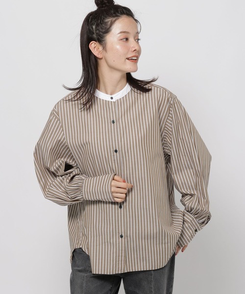 セール】マーセ衿2WAYシャツ（シャツ/ブラウス）｜niko and