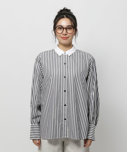 セール】マーセ衿2WAYシャツ（シャツ/ブラウス）｜niko and