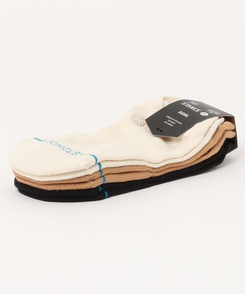 STANCE（スタンス）の「【STANCE/スタンス】スニーカーソックス3足セット / ギフトにも最適！ /　ICON LOW TAB 3 PACK（ソックス/靴下・メンズ・ブラック×ブラック/ブラック/ホワイト系その他/ホワイト/ピンク・LARGE/SMALL）」の9枚目の写真