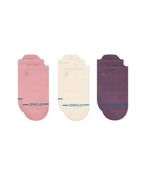 STANCE（スタンス）の「【STANCE/スタンス】スニーカーソックス3足セット / ギフトにも最適！ /　ICON LOW TAB 3 PACK（ソックス/靴下・メンズ・ブラック×ブラック/ブラック/ホワイト系その他/ホワイト/ピンク・LARGE/SMALL）」の5枚目の写真