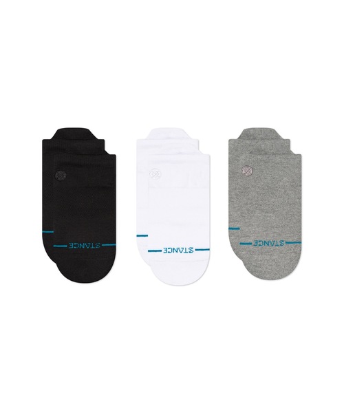 STANCE（スタンス）の「【STANCE/スタンス】スニーカーソックス3足セット / ギフトにも最適！ /　ICON LOW TAB 3 PACK（ソックス/靴下・メンズ・ブラック×ブラック/ブラック/ホワイト系その他/ホワイト/ピンク・LARGE/SMALL）」の3枚目の写真