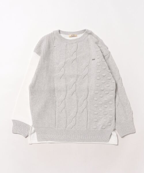 FITH（フィス）の「Pile Knit Sweater（スウェット・キッズ・ホワイト・145/135）」の2枚目の写真