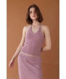 ALEXIA STAM(AVAX^)Halter Neck Knit Top /z_[lbNjbgL~(L~\[)
