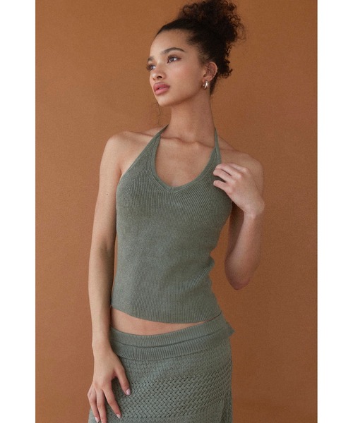ALEXIA STAM（アリシアスタン）の「Halter Neck Knit Top