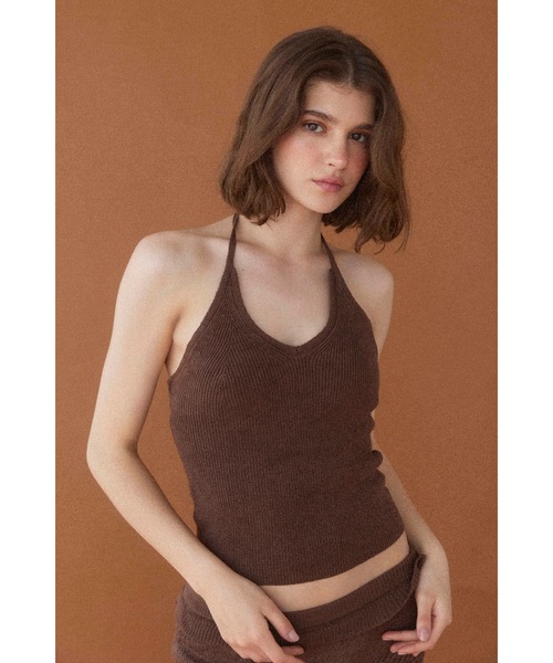 アリシアスタン　キャミソール ALEXIA STAM（アリシアスタン）の「Halter Neck Knit Top